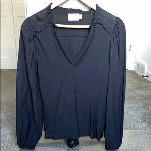 Nation LTD Women's Black V-Neck Top